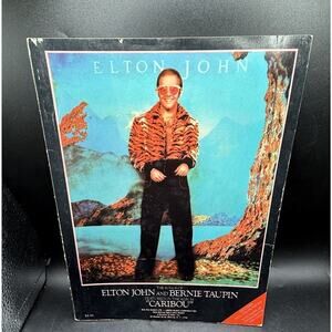 Original 1974 Songs of Elton John & Bernie Taupin Album Caribou Sheet Music Book